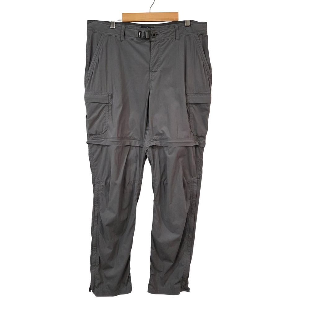 REI Co-op Womens Grey Size 14 Convertible Zip Off Cargo Hiking Pants Gorpcore